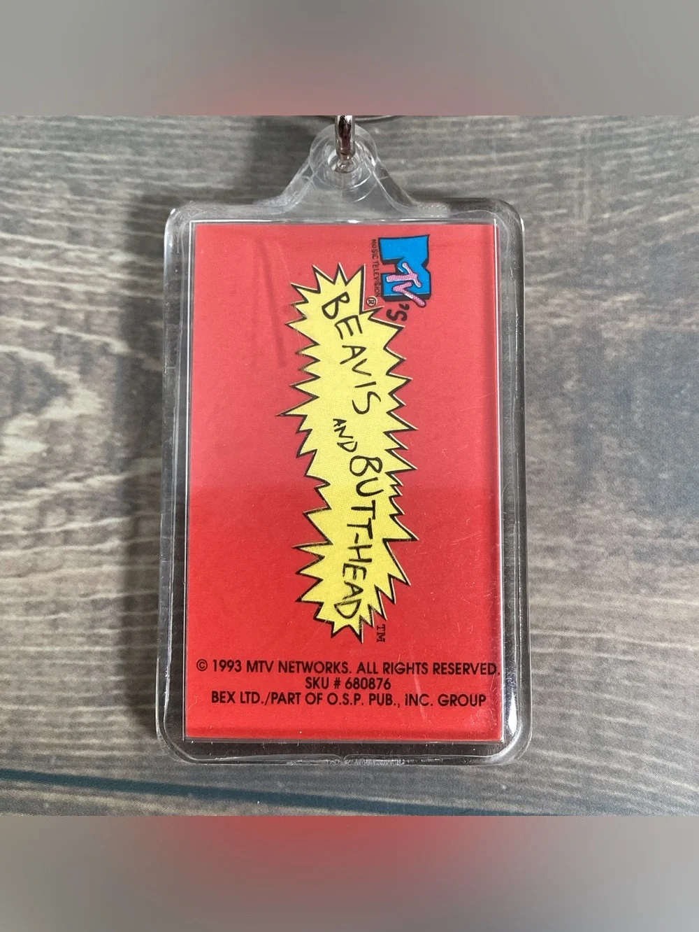 Vintage 90's 1993 Beavis And Butthead Keychain MTV 